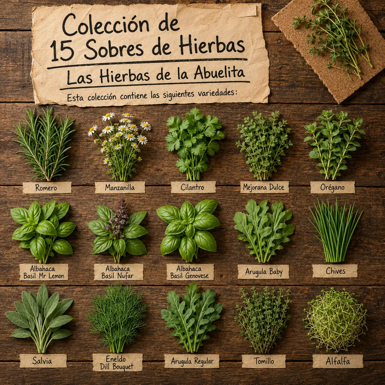 Las hierbas de la abuela - Colección 15 sobres