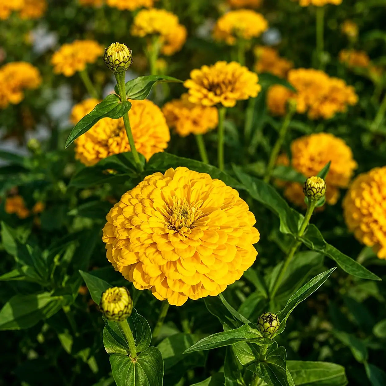 Zinnia dorado gigante de Benary